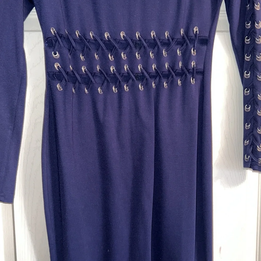 Venus Navy Dress - Picture 2 of 5